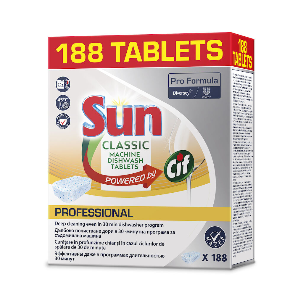 101105836 Sun Pro Formula Classic Tablets 188 szt. – tabletki do maszynowego mycia naczyń