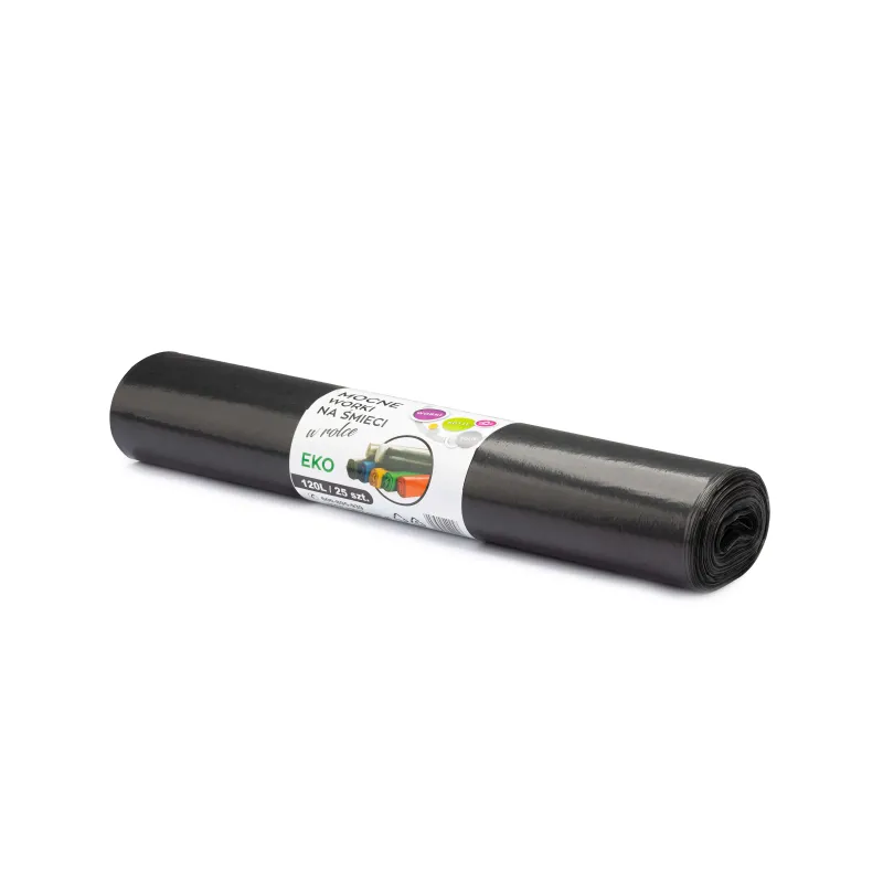 Worki na odpady LDPE 120L czarne/niebieskie/zielone/żółte/czerwone