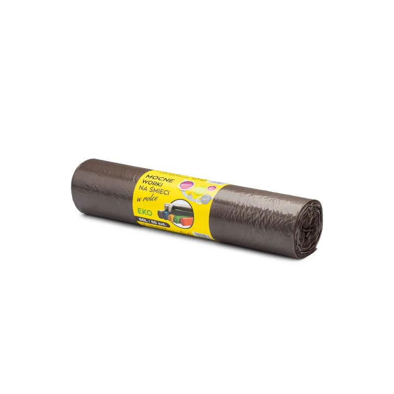 Worki na odpady LDPE 60L czarne/niebieskie/zielone/żółte/czerwone