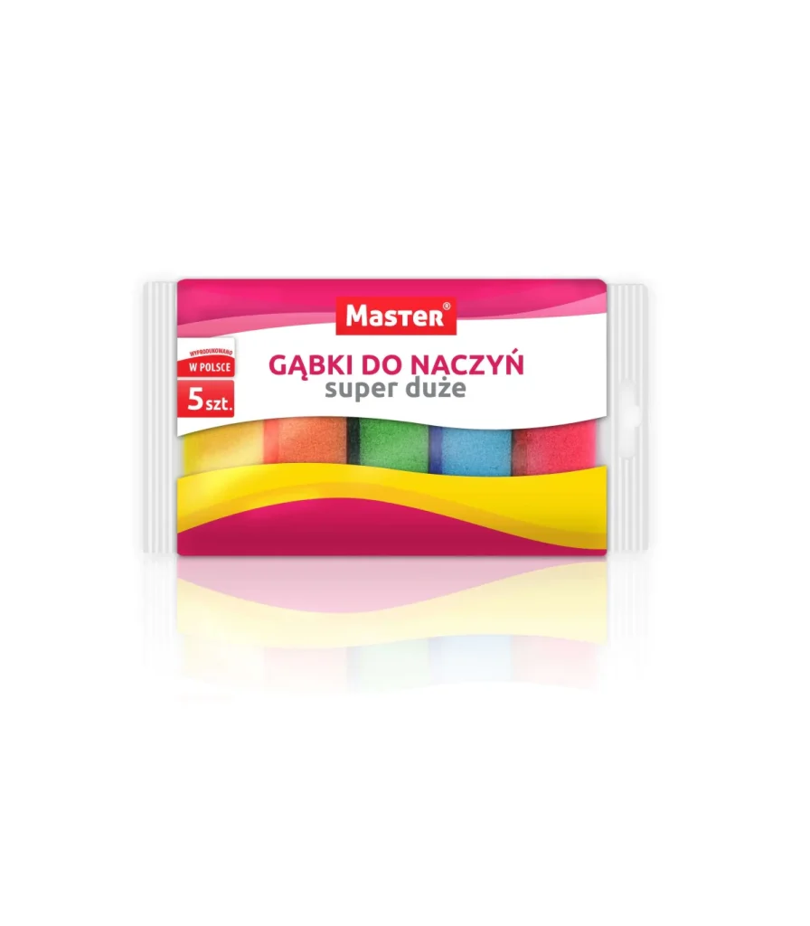 MASTER gąbki do naczyń super duże 5 szt.